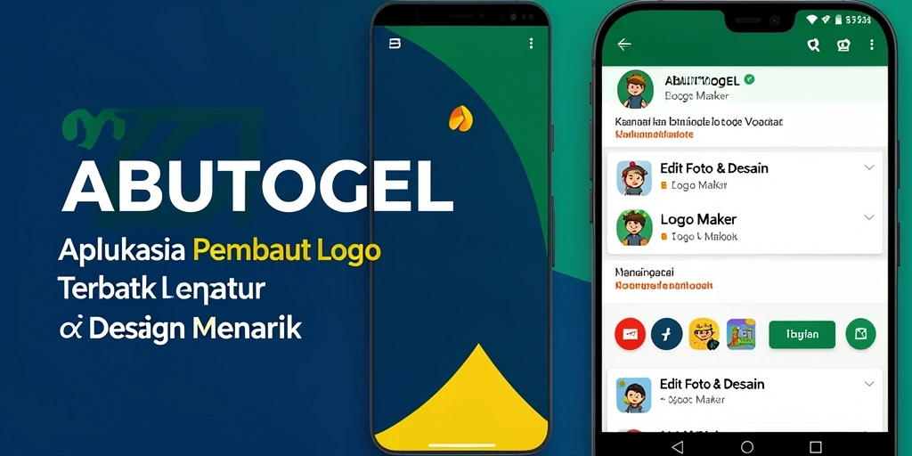 Tampilan antarmuka ABUTOGEL untuk pembuatan logo yang intuitif.