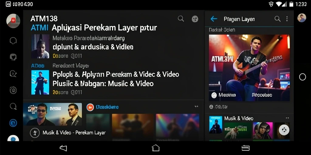 Tampilan antarmuka aplikasi Perekam Layar ATM138 yang sederhana dan fungsional.