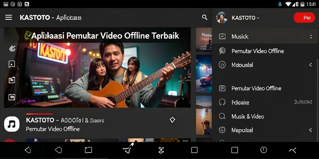 Antarmuka KASTOTO yang sederhana dan fungsional.