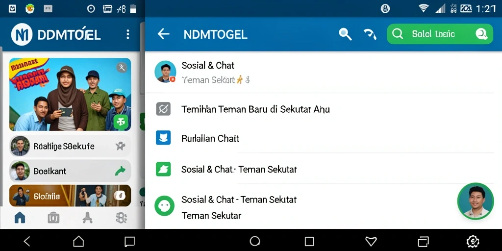 Tampilan antarmuka pengguna NDMTOGEL yang menarik dan mudah dinavigasi.