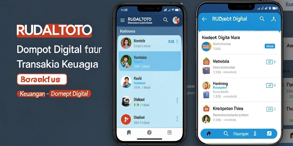 Antarmuka RUDALTOTO yang menampilkan fitur Dompet Digital yang praktis dan modern.