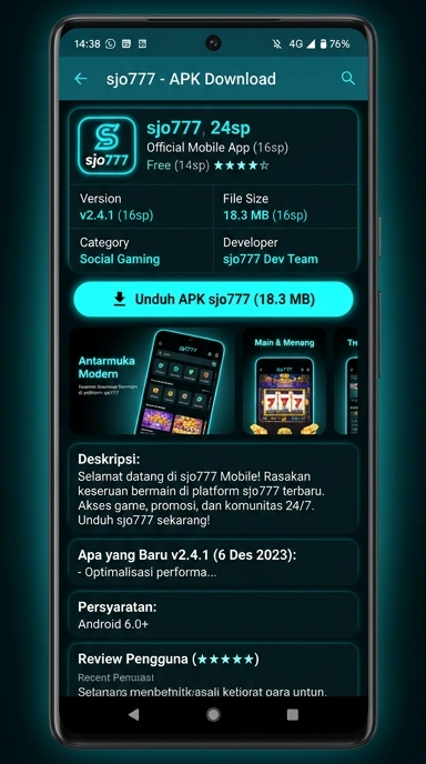 Unduh dan Instal sjo777 APK untuk Android di Indonesia